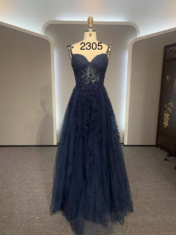Loyalty Reward trendy dresstrendy dressWholesale Navy Blue Dresses-2305