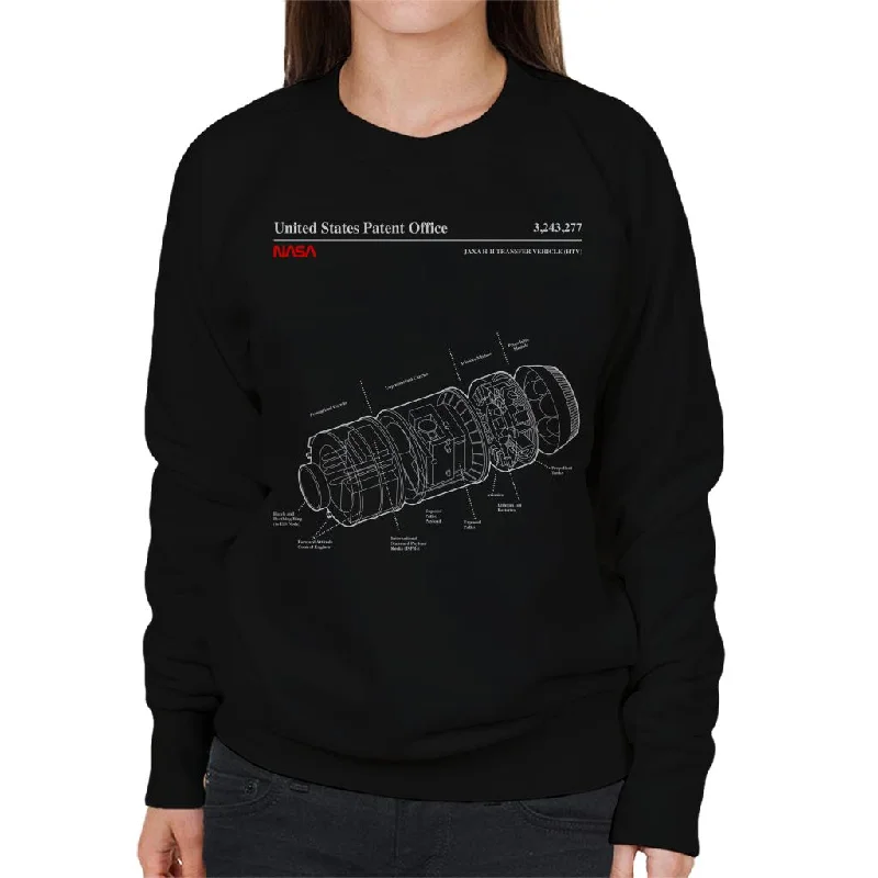 The Best Prices stylish sports hoodieNASA JAXA H II Transfer Vehicle Blueprint Women's Sweatshirt The Best Prices stylish sports hoodieNASA JAXA H II Transfer Vehicle Blueprint Women's Sweatshirt