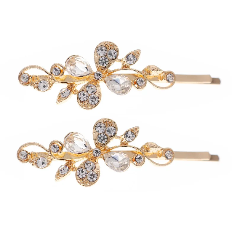 One-DAY Sale t-shirt dresst-shirt dressHair accessories Metal Hair Clips Broken bangs One line clip leaf rhinestone alloy hair clips 679973510035