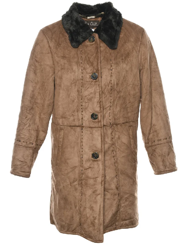 lightweight winter coatSingle Breasted Coat - L