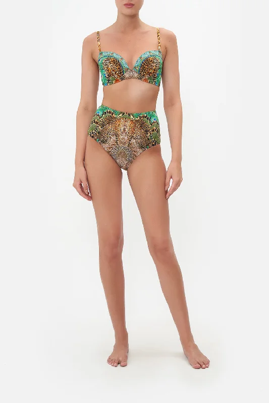 Steals and Deals MOULDED PLUNGE BRA SURREALIST XANADU
