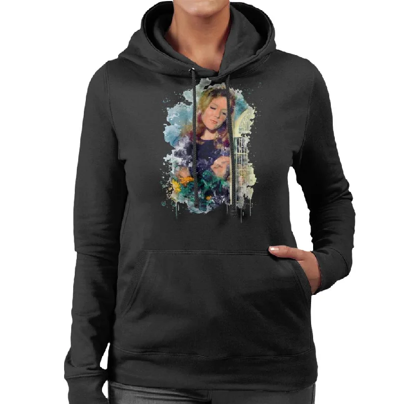 Value Deals relaxed fit hoodieTV Times Diana Rigg On TV Show Married Alive Women's Hooded Sweatshirt