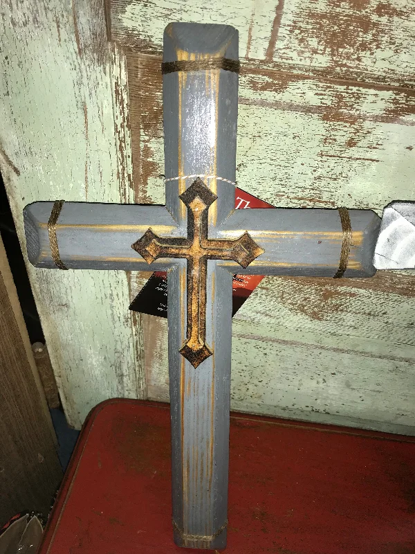 Grey layered cross