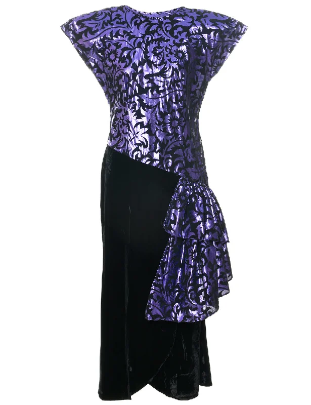 Bargain Prices insulated jacketDamask Fabric Evening Dress - M