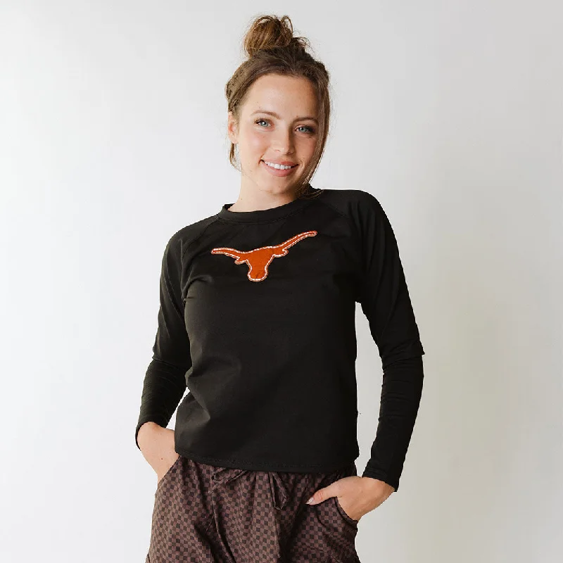 Super Deal Texas Embroidered Black Neo Sweatshirt