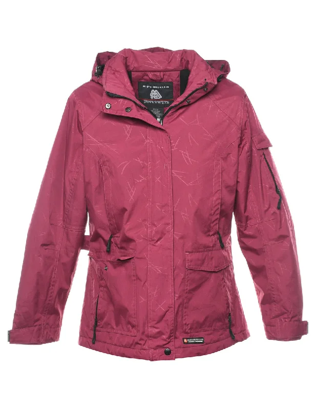 Year-End Sale insulated jacketHooded Magenta Mountaineering Jacket - S