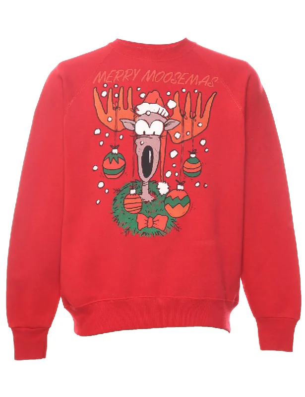 Clearance Items fashion-forward coatFestive Season Christmas Sweatshirt - L