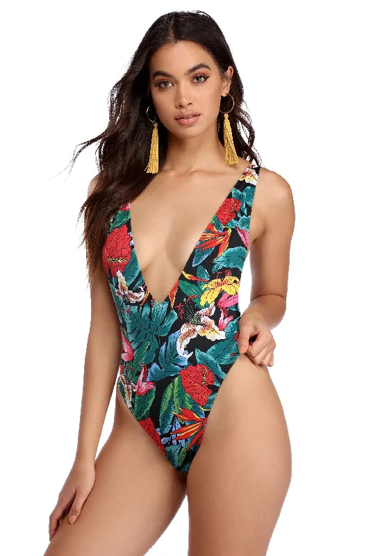 Warehouse Sale Multi Slaying In Paradise Swimsuit
