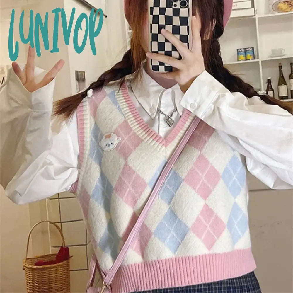 light pink plaid