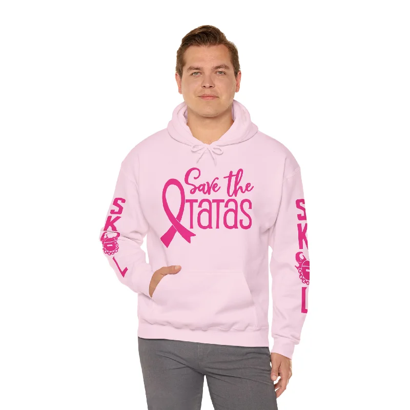 Overstock Unisex Heavy Blend™ Hooded Sweatshirt - Save the TaTas + Original (Sleeves)