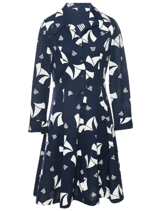 Value Deals casual utility jacketNavy Coat Dress - M
