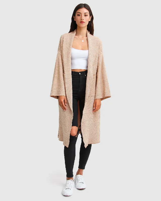 Get It Before It’s Gone windproof jacketHold The Line Coatigan - Camel