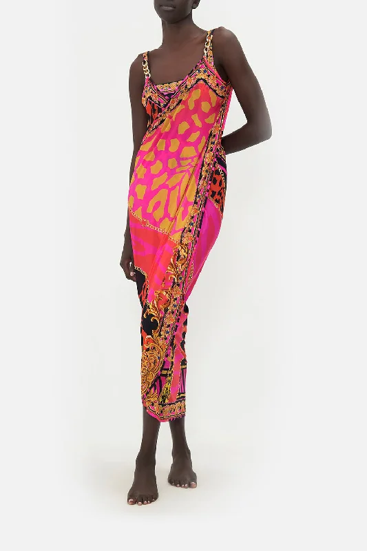 Exclusive Access SARONG WITH STRAPS AND CHAIN DETAIL ALWAYS CHANGE YOUR SPOTS