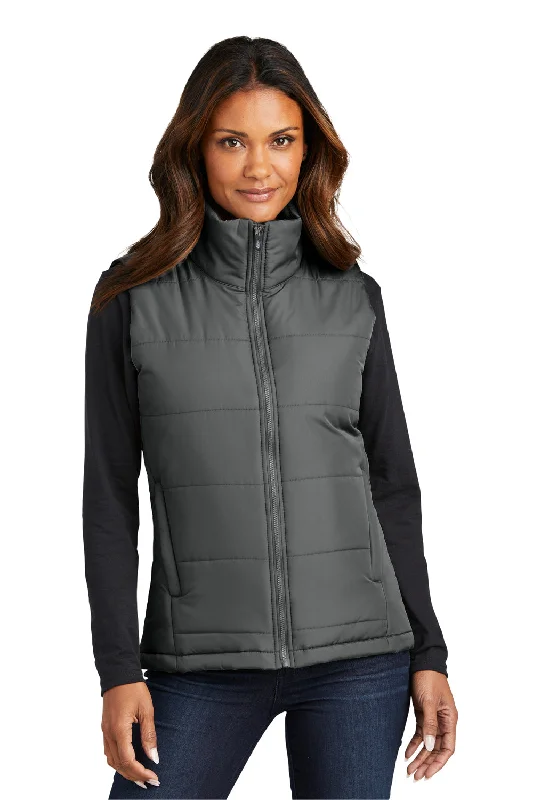 Today Only long coatPort Authority Womens Water Resistant Full Zip Puffer Vest - Shadow Grey
