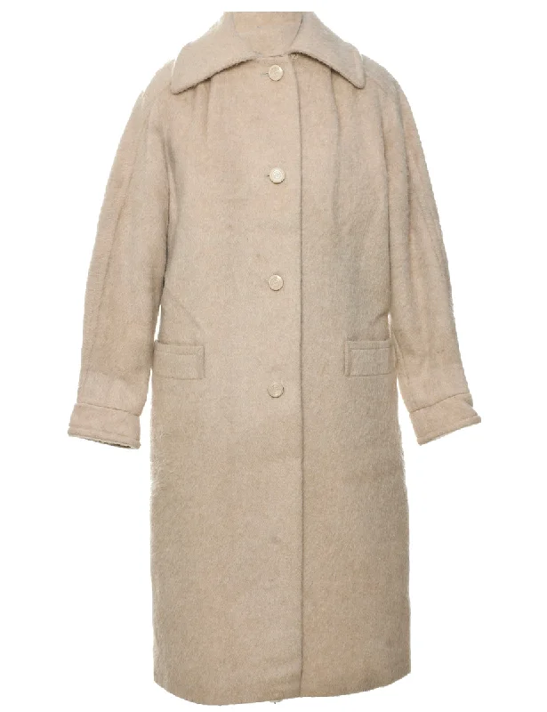 warm trench coatSingle Breasted Wool Coat - L