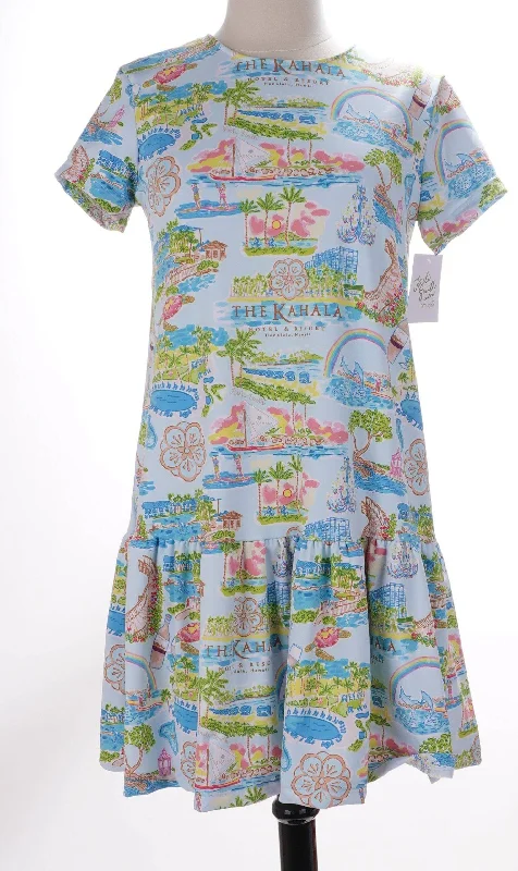 Limited Time Discount casual day dresscasual day dressKalei Smith Pull Over Short Sleeve Pleat Dress - Hawaii - Size X-Small (final sale item)