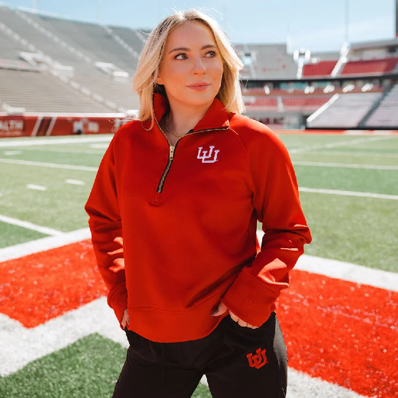Bonus Savings Utah Oxford Zip-Up, Crimson