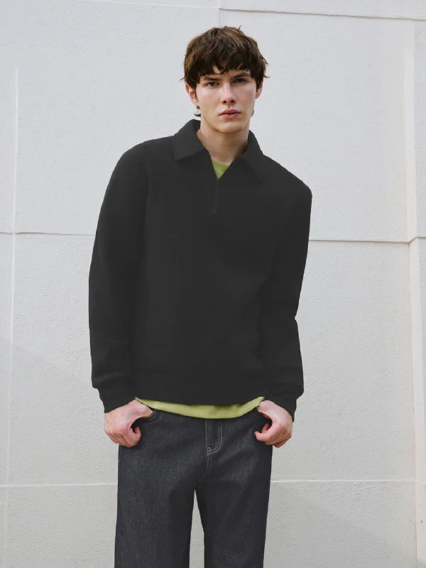 Now or Never Lapel Regular Sweatshirts