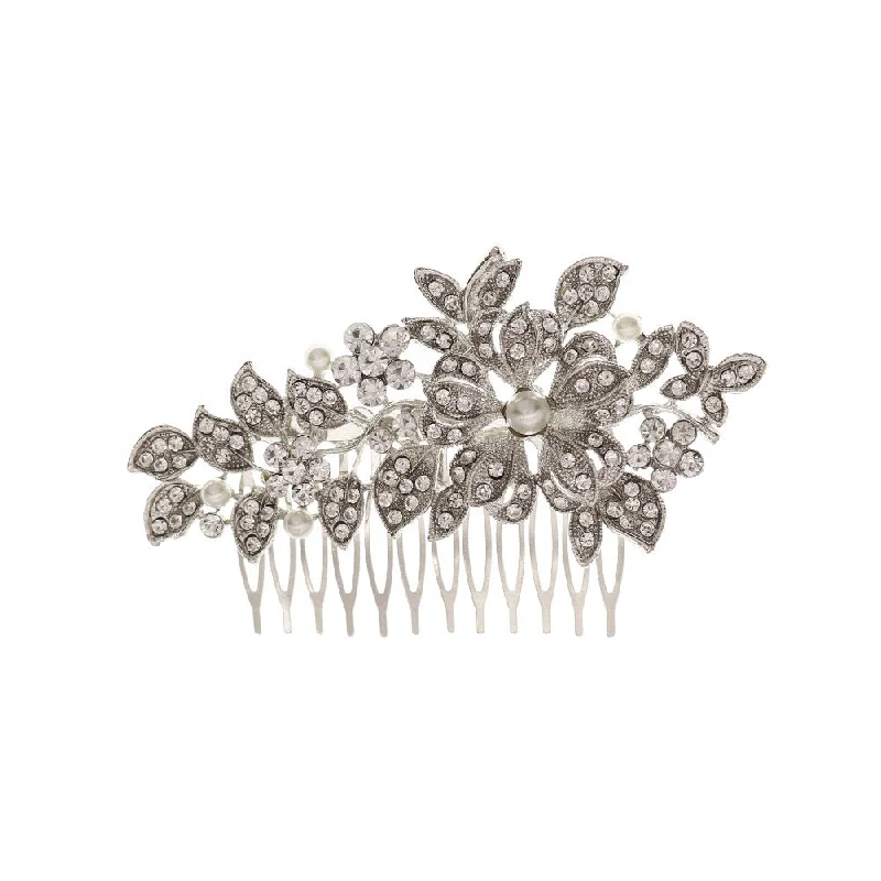 Mega Deal summer floral dresssummer floral dressBridal bridal accessories Vintage alloy flowers set with drill and comb  619249915642