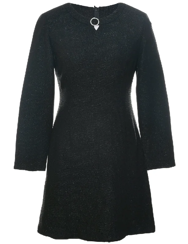 Massive Deals casual utility jacketLurex Thread Pattern MIni Dress - S