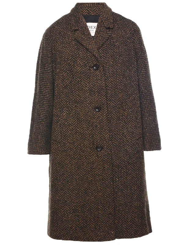 Customer Appreciation Sale elegant coatSingle Breasted Wool Coat - L