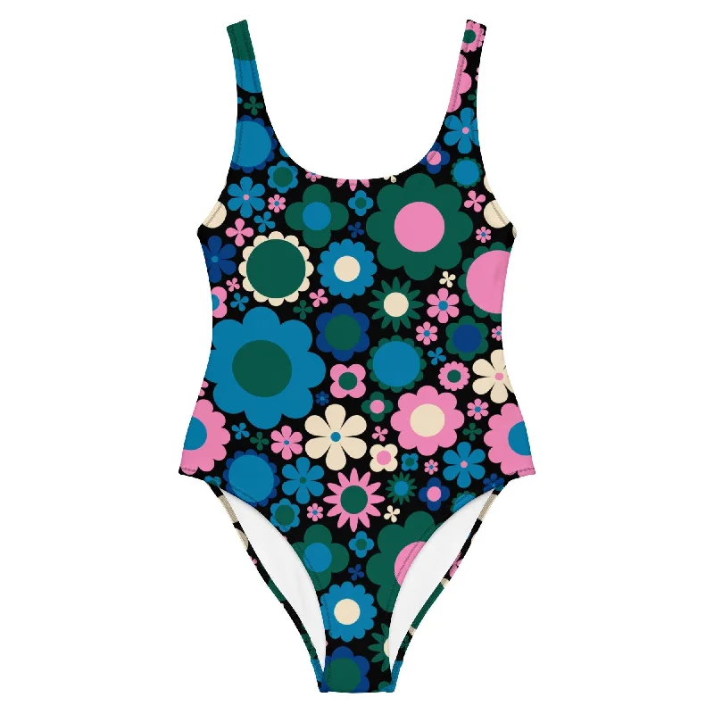 Price Cut BLOOMPOP blue pink - One-Piece Swimsuit