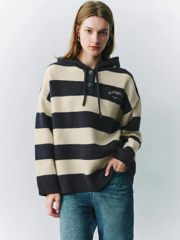 Final Clearance Loose Knitted Hooded