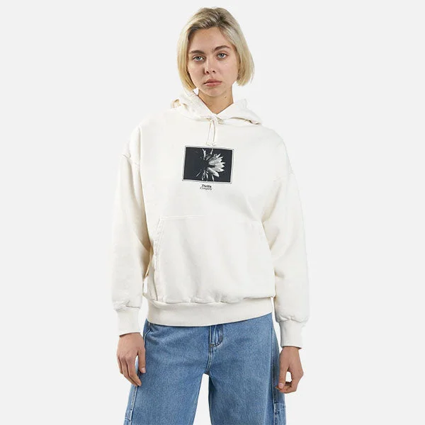 Mega Sale Thrills Dark Lily Fleece Hood - Heritage White