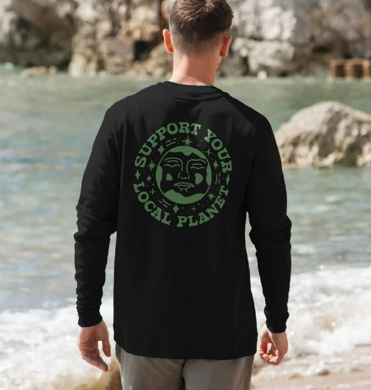 Hot Deal Men's Support Your Local Planet Sweatshirt