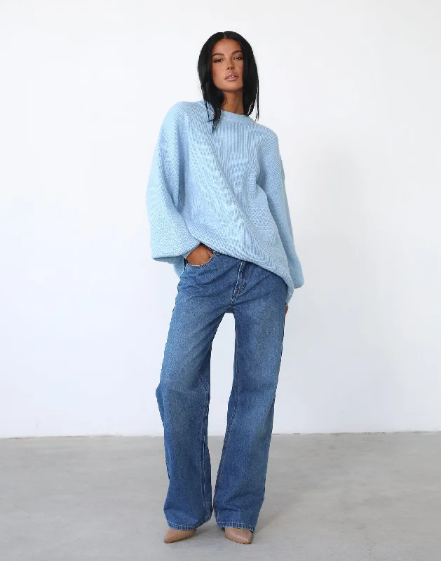 New Arrival Cody Oversized Jumper (Powder Blue)