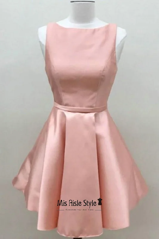 Stock Up and Save wrap-around dresswrap-around dressModest Short Length Homecoming Dress