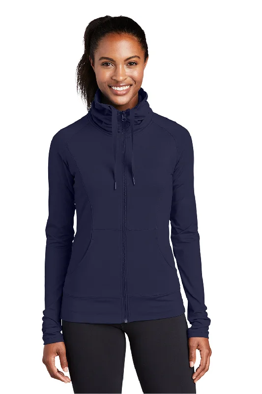 oversized trench coatSport-Tek Womens Sport-Wick Moisture Wicking Full Zip Jacket - True Navy Blue