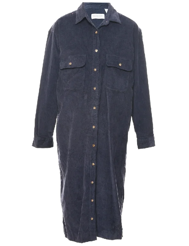 Price Cut fitted coatCorduroy Shirt Dress - L