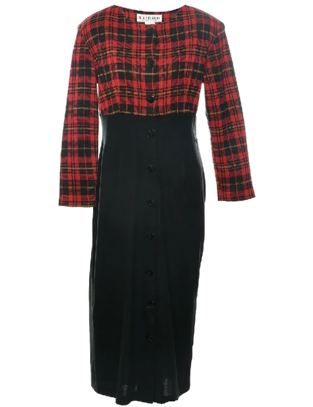 retro coatChecked Dress - M