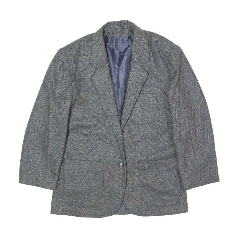 Price Rollback raincoatBlazer Jacket Grey 90s Womens S