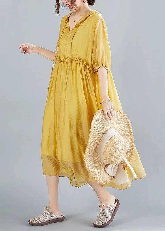 Online Specials stylish party dressstylish party dressBohemian Yellow V Neck Patchwork Solid Maxi Dress Summer