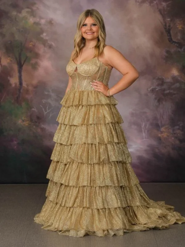 Bonus Savings flowy evening dressflowy evening dressShiny Tulle V Neck Layered Champagne Long Prom Dresses with Train, Champagne Formal Evening Dresses SP3059 Bonus Savings flowy evening dressflowy evening dressShiny Tulle V Neck Layered Champagne Long Prom Dresses with Train, Champagne Formal Evening Dresses SP3059