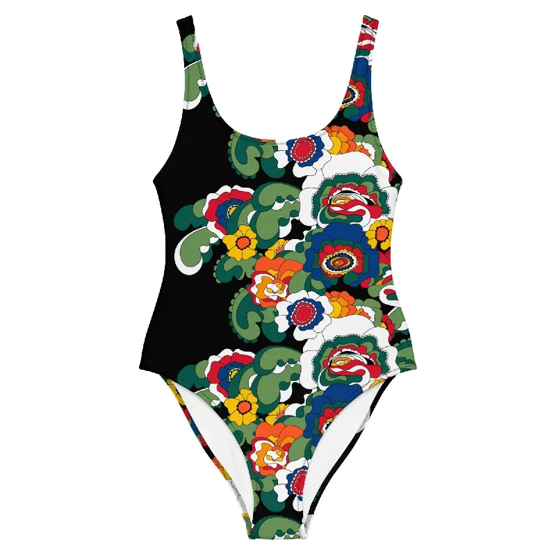 Bargain Bin GROOVY KURBITS black - One-Piece Swimsuit
