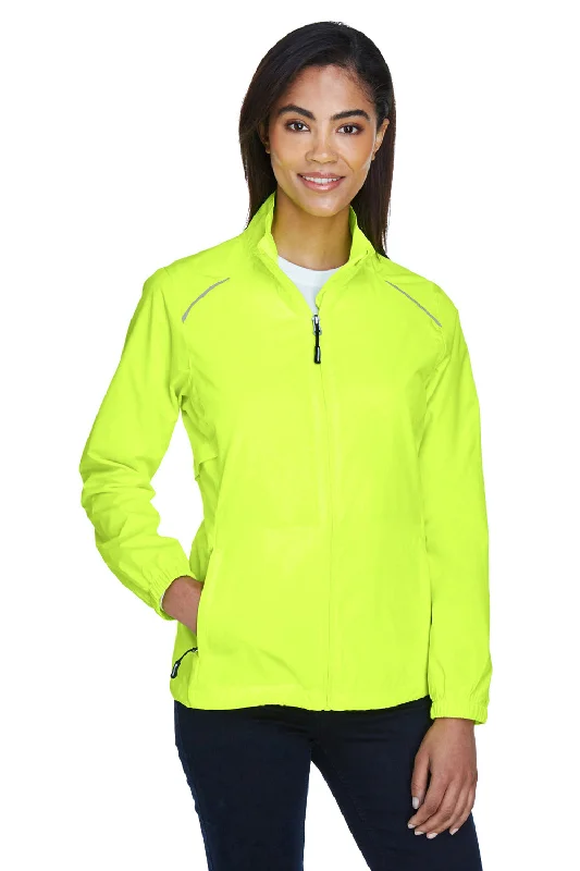 trendy puffer coatCore 365 Womens Motivate Water Resistant Full Zip Jacket - Safety Yellow