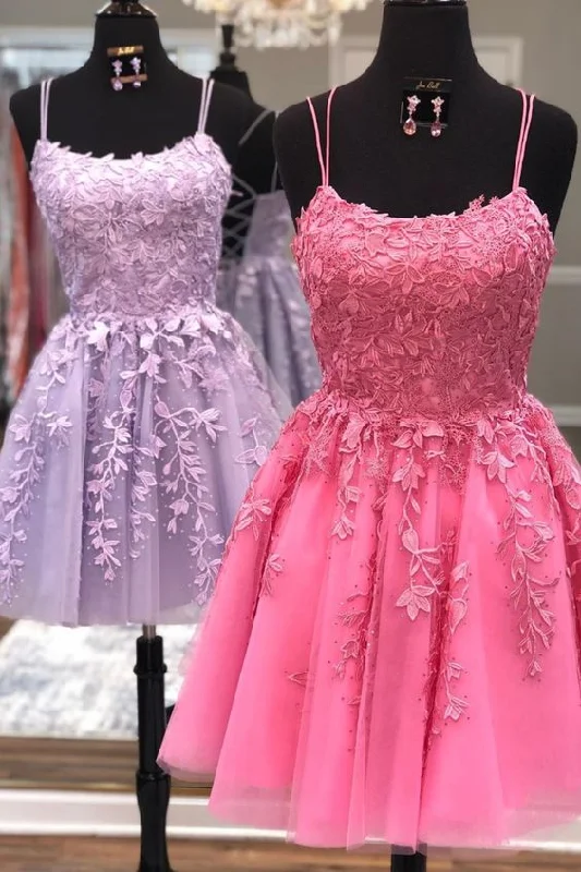 Stock Clearance fitted dressfitted dressCriss-Cross Back Fuchsia Homecoming Dress