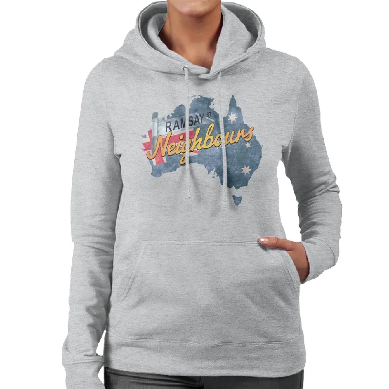 Daily Deals minimal hoodieNeighbours Ramsay St Australian Flag Women's Hooded Sweatshirt