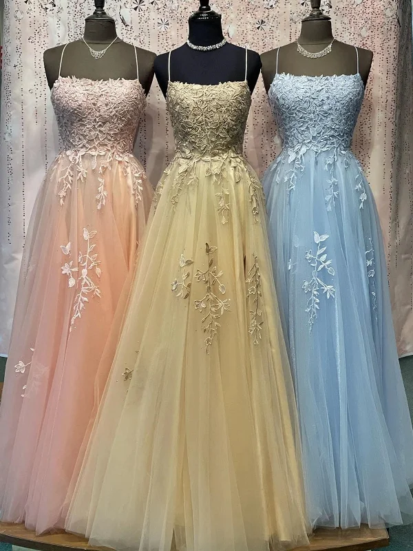 Fantastic Offers tiered dresstiered dressElegant Spaghetti Straps Beaded Pink/Champagne/Blue Lace Tulle Long Prom Dresses, Pink/Champagne/Blue Lace Formal Graduation Evening Dresses SP2353 Fantastic Offers tiered dresstiered dressElegant Spaghetti Straps Beaded Pink/Champagne/Blue Lace Tulle Long Prom Dresses, Pink/Champagne/Blue Lace Formal Graduation Evening Dresses SP2353