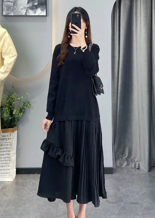 Shop and Save floral midi dressfloral midi dressBlack wrinkled Patchwork Knit Vacation Dresses Winter Shop and Save floral midi dressfloral midi dressBlack wrinkled Patchwork Knit Vacation Dresses Winter