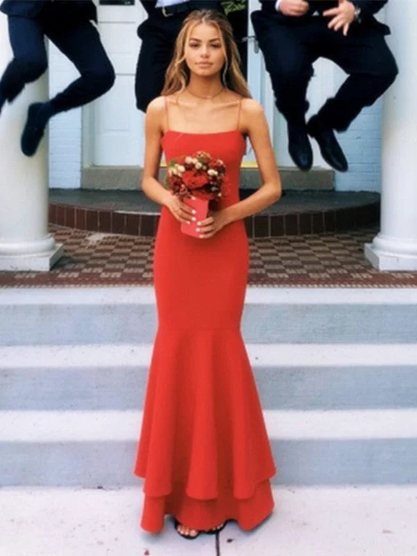 The Best Prices classic fit-and-flare dressclassic fit-and-flare dressCustom Made A Line Spaghetti Straps Red Mermaid Prom Dresses Party Dresses, Red Thin Straps Formal Dresses