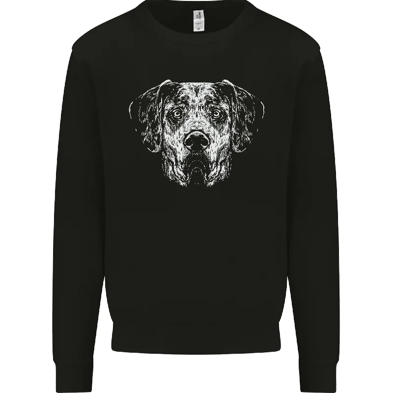 retro sports hoodieA Great Dane Dog Mens Sweatshirt Jumper