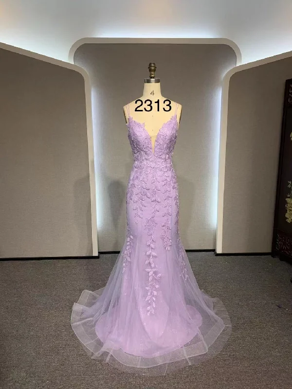 New Markdowns backless dressbackless dressWholesale Purple Mermaid Dresses-2313