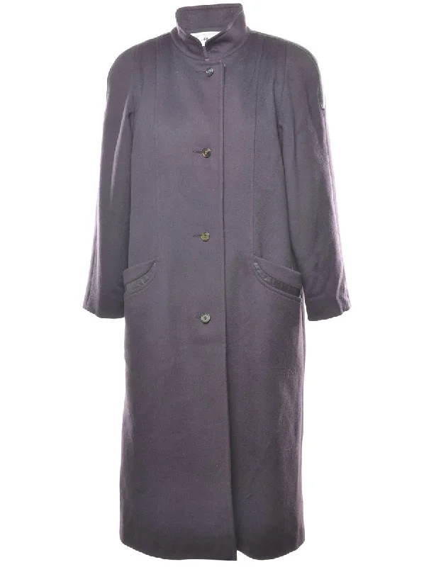 Early Access outdoor adventure coatPurple Classic Single-Breasted Wool Coat - L