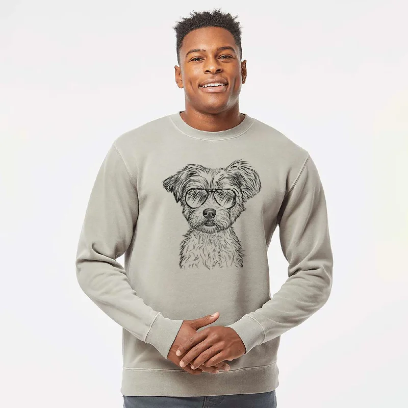 Act Now comfy workout wear hoodieAviator William Mitchell Newman the Yorkshire Terrier - Unisex Pigment Dyed Crew Sweatshirt Act Now comfy workout wear hoodieAviator William Mitchell Newman the Yorkshire Terrier - Unisex Pigment Dyed Crew Sweatshirt