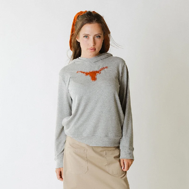 Take Advantage Texas Embroidered City Pullover, Heather Grey