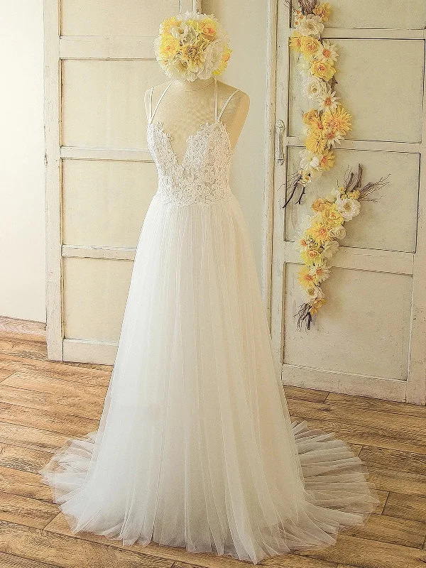 trendy wrap dressSexy Back Summer Wedding Dress